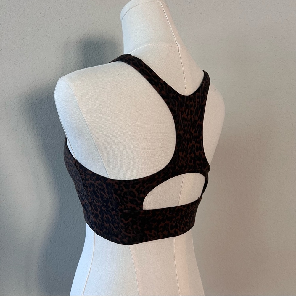 Varley Leopard Print Sports Bra - Picture 2 of 7